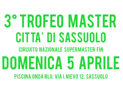 3° Trofeo Master Città di Sassuolo