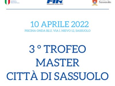 3° Trofeo Città di Sassuolo MASTER